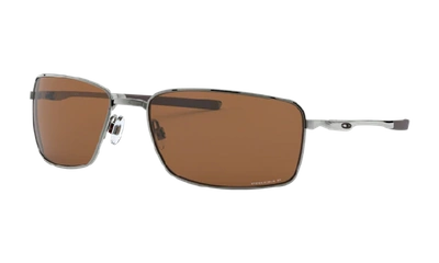 Oakley Square Wire Polarized Sunglasses, Oo4075 In Tungsten