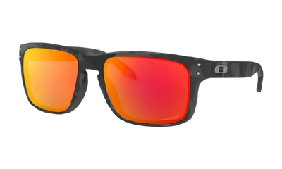 Oakley Holbrook Wayfarer-frame Sunglasses In Prizm Ruby