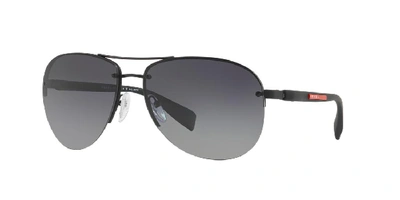 Prada Linea Rossa Man Sunglass Ps 56ms In Polarized Grey Gradient