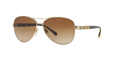Burberry Woman Sunglass Be3080 In Brown Gradient