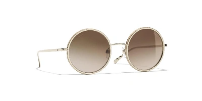Pre-owned Chanel Woman  Round Sunglasses Ch4250