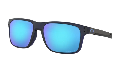 Oakley Oo9102 Polished Black Unisex Sunglasses In Blue
