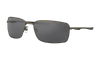 Oakley Polarized Square Wire Polarized Sunglasses , Oo4075 In Carbon