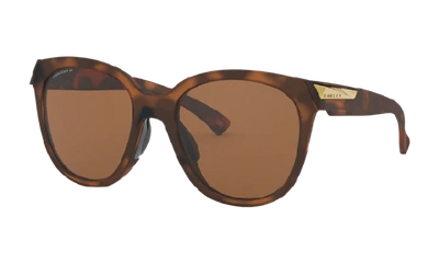 Oakley Women's Low Key Sunglasses In Prizm Bronze Polarized Lenses, Matte Brown Smoke Frame