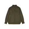 MARNI DARK GREEN WOOL SHIRT,3189476