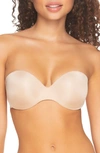 Felina Body Luxe Convertible Strapless Underwire Contour Bra In Warm Nude