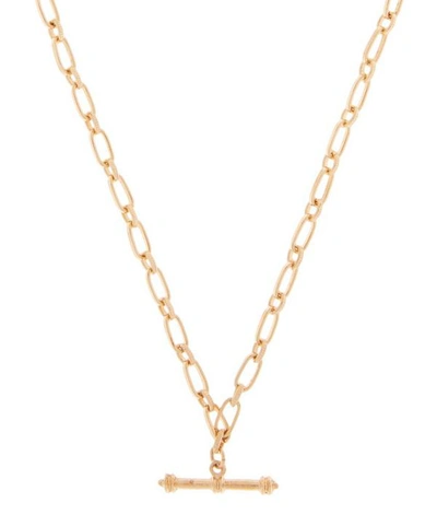 Susan Caplan Vintage Gold-plated 1980s Toggle Chain Necklace