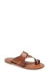 Caslonr Caslon Oskar Flat Slide Sandal In Cognac Leather