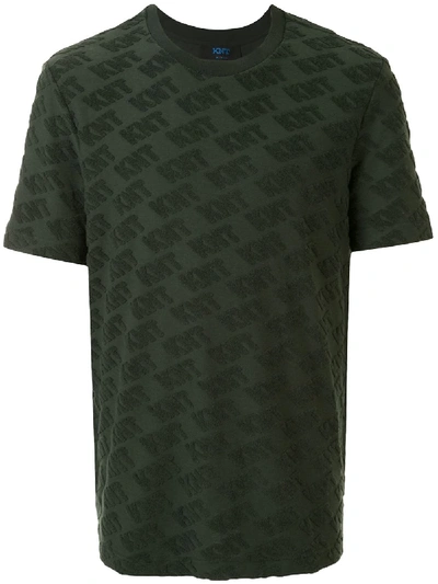 Kiton T-shirt Mit Frottee-logos In Green