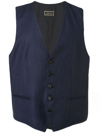 Brioni Schmale Weste In Blue