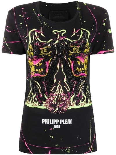 Philipp Plein Rorschach Gothic T-shirt In Black