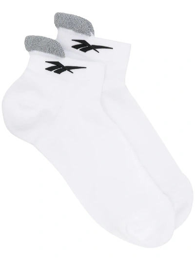 Victoria Beckham Kurze Socken Mit Logo In White