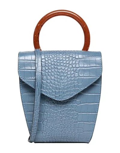 8 By Yoox Handbag In Pastel Blue