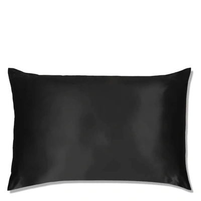 Slip Silk Pillowcase - Queen (various Colours) In Black