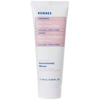 Korres Pomegranate Triple-dose Resurfacing Mask 2.54 oz/ 75 ml In White