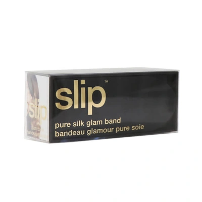 Slip The Glam Band Mulberry Silk Headband In Black