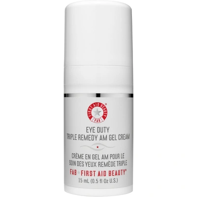 First Aid Beauty Eye Duty Triple Remedy Am Gel Cream 0.5 Fl Oz-no Color