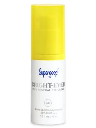 Supergoop Bright-eyed 100% Mineral Eye Cream Broad Spectrum Sunscreen Spf 40 Pa+++