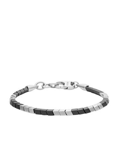 Fossil Bracelets In Silver