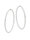 Saks Fifth Avenue 14k White Gold Hoops