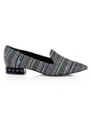 NICHOLAS KIRKWOOD Casati Faux Pearl-Embellished Tweed Loafers,0400012423732