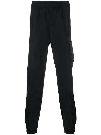 C.p. Company Lens Detail Track Trousers In Blue