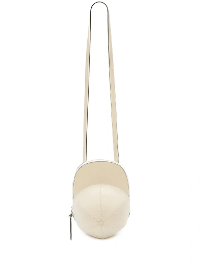 Jw Anderson Midi Cap Smooth Shiny Leather Bag In Marble