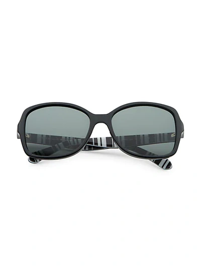 Kate Spade Ayleen 56mm Square Sunglasses In Black