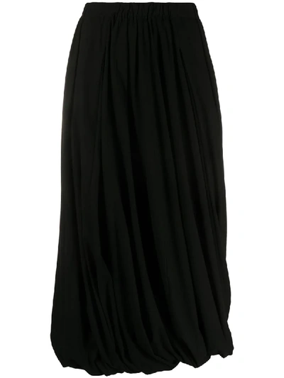Enföld Gathered Twist Skirt In Black