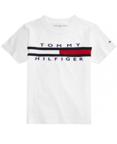 Tommy Hilfiger Kids' Toddler Boys Graphic-print Cotton T-shirt In Grey Heather