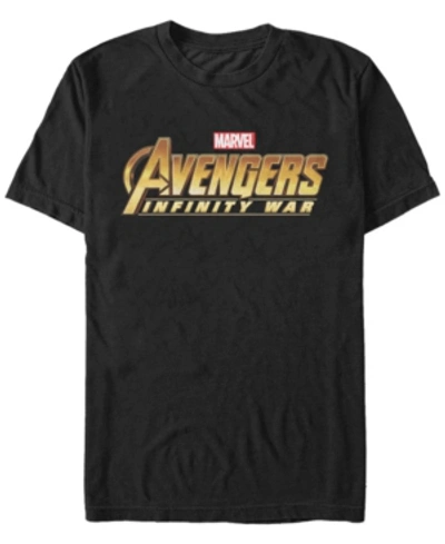 Marvel Men's Avengers Infinity War Avengers Logo Short Sleeve T-shirt In Black