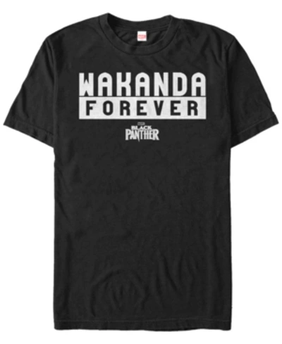 Marvel Men's Black Panther Bold Wakanda Forever Short Sleeve T-shirt