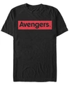 MARVEL MARVEL MEN'S AVENGERS RED LOGO SHORT SLEEVE T-SHIRT