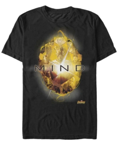 Marvel Men's Avengers Infinity War The Mind Stone Short Sleeve T-shirt In Black