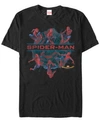 MARVEL MARVEL MEN'S SPIDER-MAN HOMECOMING THE MANY POSES OF SPIDER-MAN SHORT SLEEVE T-SHIRT
