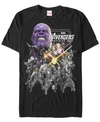 Marvel Men's Avengers Infinity War Group Shot Poster Short Sleeve T-shirt In Black