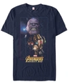 Marvel Men's Avengers Infinity War Thanos Fierce Power Of The Gauntlet Short Sleeve T-shirt In Navy