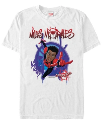 Marvel Girl's Spider-man: Across The Spider-verse Movie Logo Black Child T-shirt In Navy Blue Heather