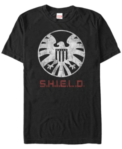 Marvel Men's Avengers Agents Of S.h.i.e.l.d. Emblem Costume Short Sleeve T-shirt In Black