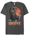 Marvel Men's Avengers Infinity War Okoye Pop Art Posed Profile Short Sleeve T-shirt In Charcoal