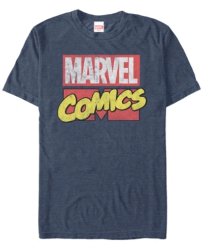 Marvel Men's Comic Collection Kawaii Iron Fist Short Sleeve T-shirt In Navy Heath