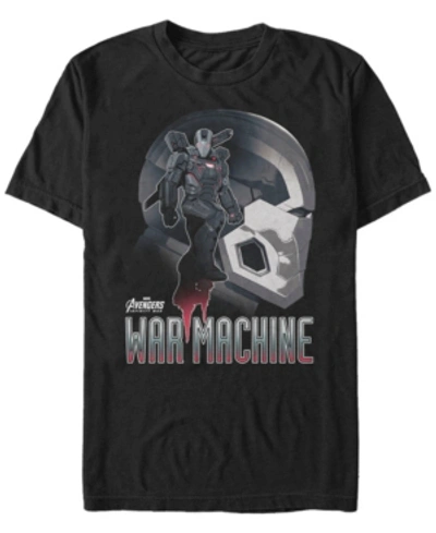 Marvel Men's Avengers Infinity War The War Machine Posed Profile Short Sleeve T-shirt In Black