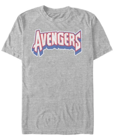 Marvel Men's Comic Collection Avengers Logo Short Sleeve T-shirt In Athletic H
