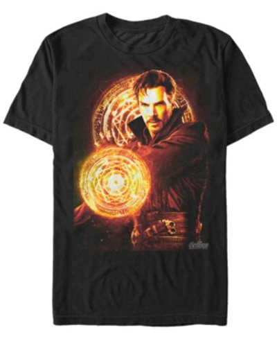 Marvel Men's Avengers Infinity War Doctor Strange Glowing Power Short Sleeve T-shirt In Black