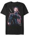 Marvel Men's Avengers Infinity War Captain America Strong Pose Short Sleeve T-shirt In Black