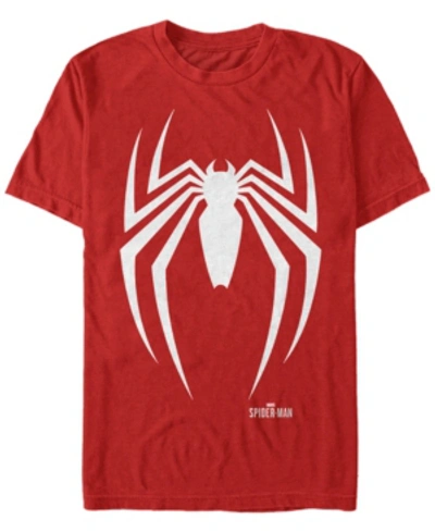 Marvel Men's Spider-man Gamerverse Spider-man Logo Short Sleeve T-shirt In Red