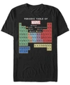 MARVEL MARVEL MEN'S COMIC COLLECTION PERIODIC TABLE OF HEROES SHORT SLEEVE T-SHIRT