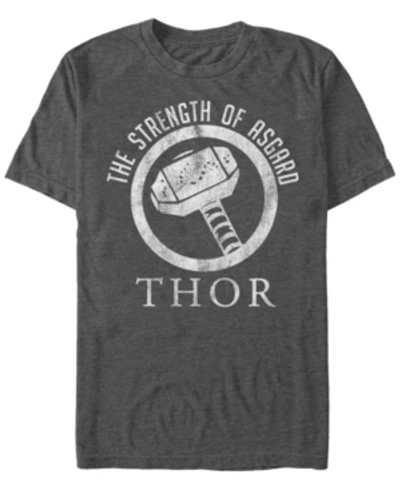 Marvel Men's Comic Collection The Strength Of Asgard Short Sleeve T-shirt In Charcoal H
