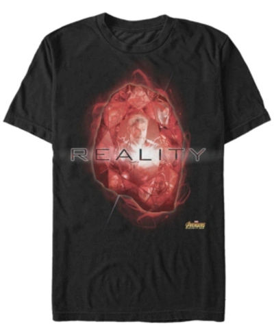 Marvel Men's Avengers Infinity War The Reality Stone Short Sleeve T-shirt In Black