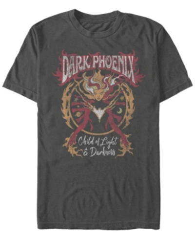 Marvel Men's Classic Comics Dark Phoenix, Short Sleeve T-shirt In Charcoal
